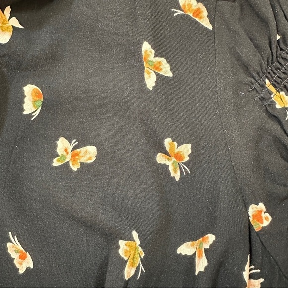 Urban Outfitters Spring Day Butterfly MIDI Wrap Dress - Picture 10 of 15